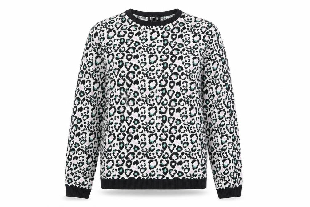 poppy lux Womens Multicoloured Animal Print  Pullover Jumper Size 14