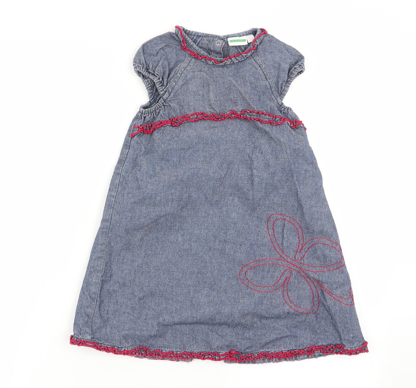 Vertbaudet Girls Blue   Fit & Flare  Size 2-3 Years