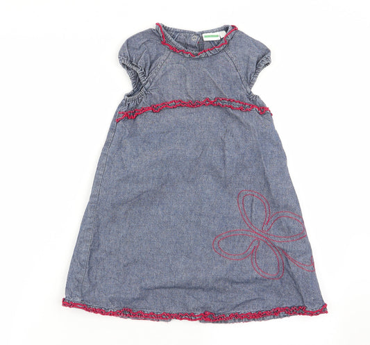 Vertbaudet Girls Blue   Fit & Flare  Size 2-3 Years