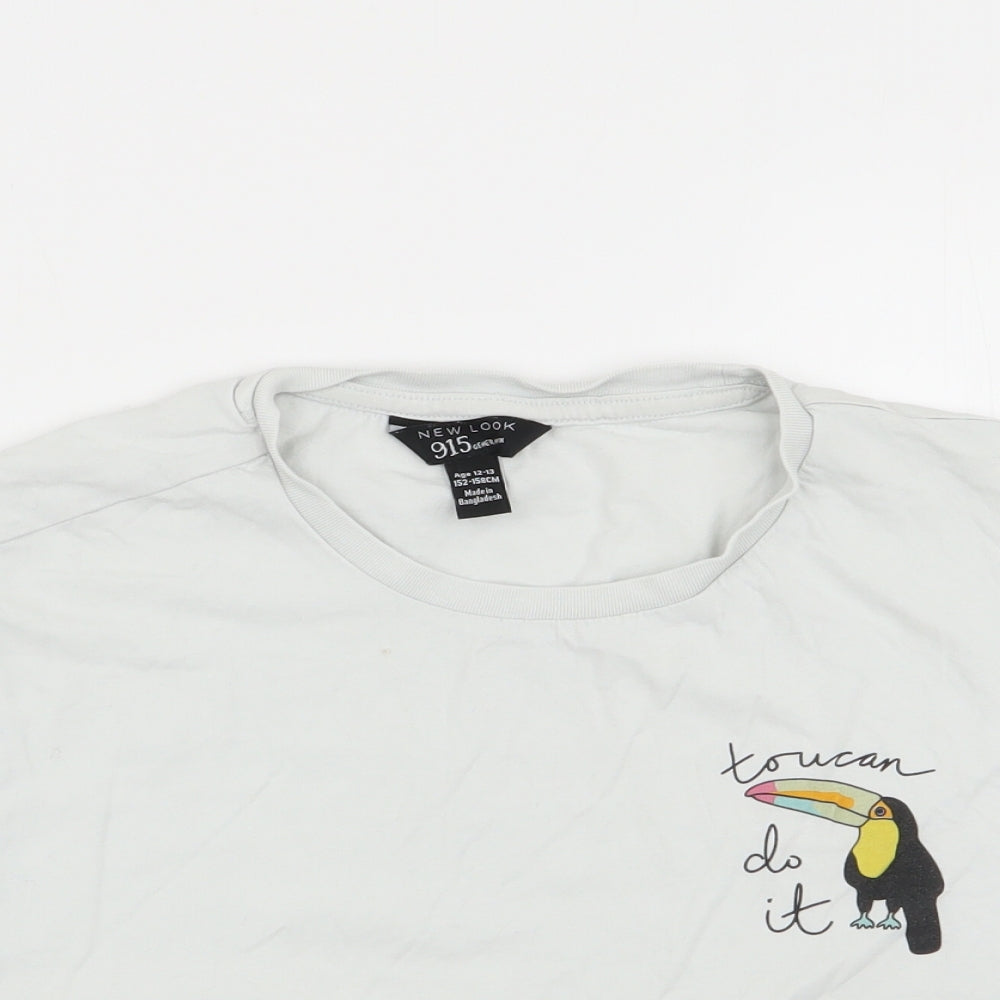 New Look Girls White   Basic T-Shirt Size 12-13 Years