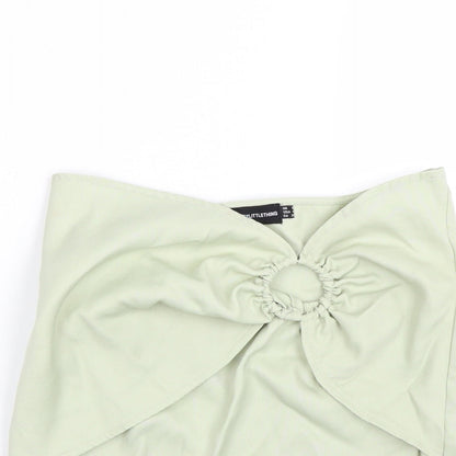 PRETTYLITTLETHING Womens Green   Basic T-Shirt Size 8