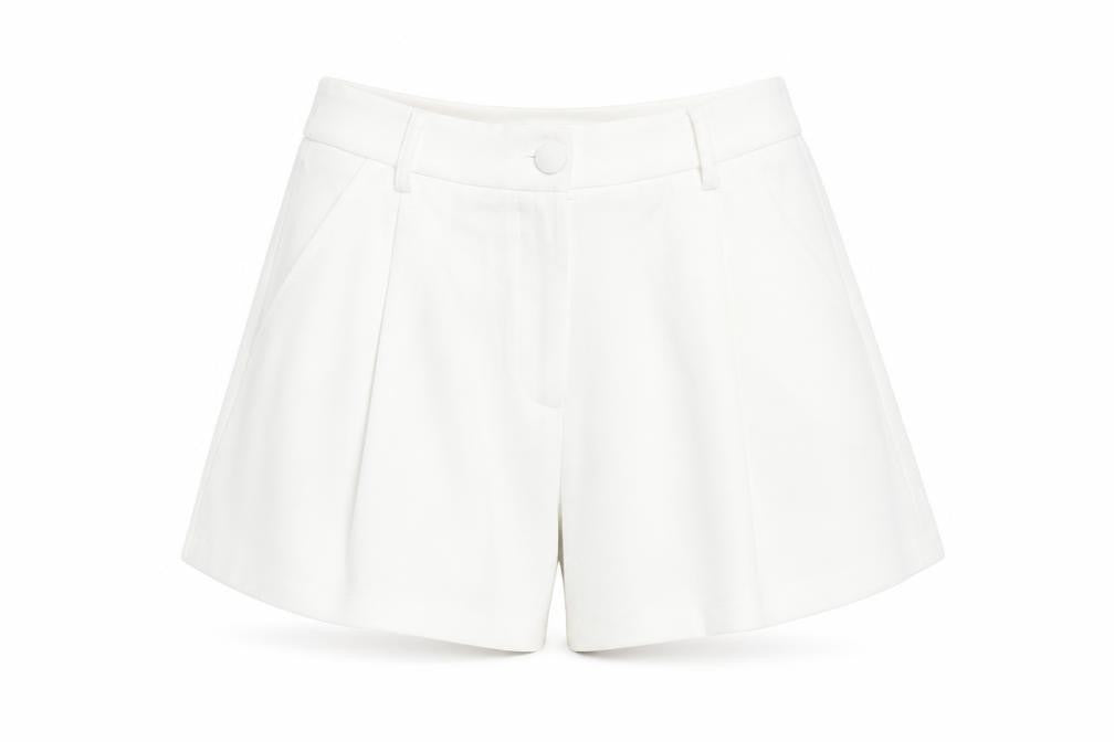 SHEIN Womens White   Paperbag Shorts Size S