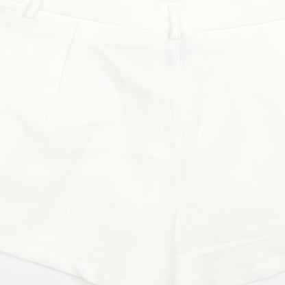 SHEIN Womens White   Paperbag Shorts Size S