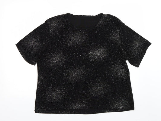 Bonmarche Womens Black   Basic T-Shirt Size L