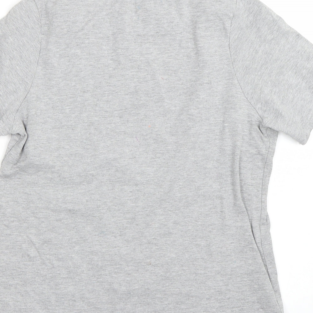 Simplybe Womens Grey   Basic T-Shirt Size M