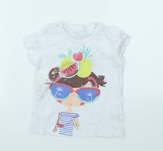 PEP &CO Girls Multicoloured   Basic T-Shirt Size 2-3 Years
