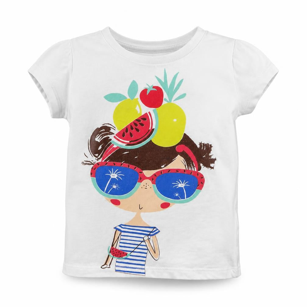 PEP &CO Girls Multicoloured   Basic T-Shirt Size 2-3 Years