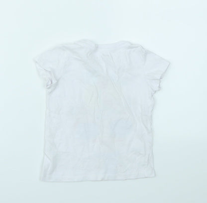 Back view of Pep&Co girls’ multicoloured basic t-shirt, size 2-3, years