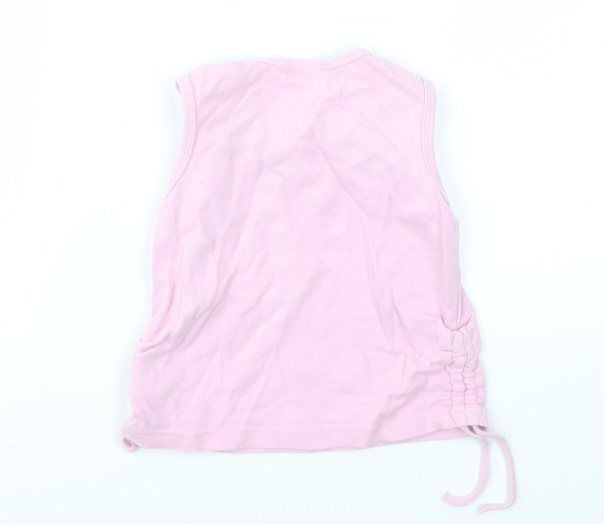 Back view of Cherokee girls’ pink camisole t-shirt, size 2-3, years