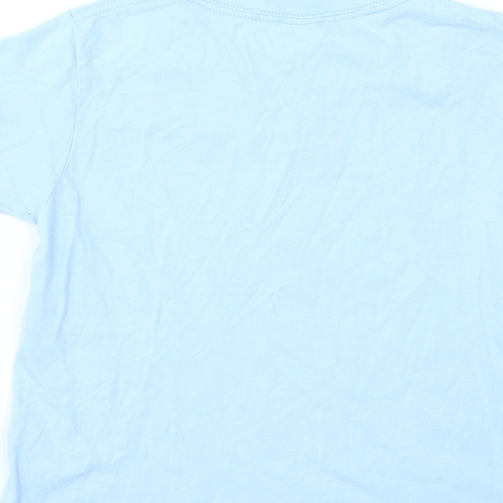 Gildan Girls Blue   Basic T-Shirt Size M