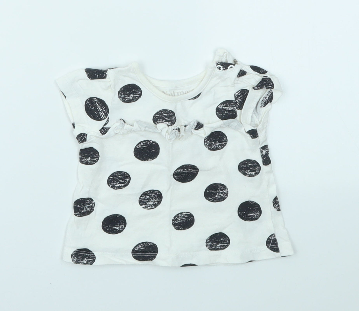 Nutmeg Girls Multicoloured Spotted  Basic T-Shirt Size 0-3 Months