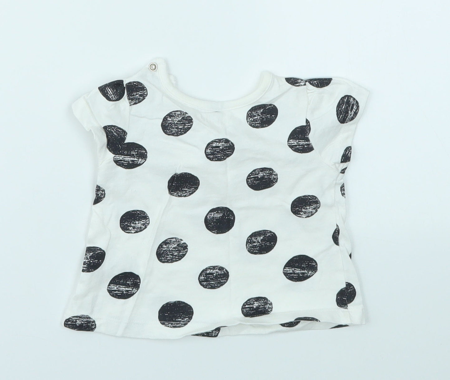 Nutmeg Girls Multicoloured Spotted  Basic T-Shirt Size 0-3 Months