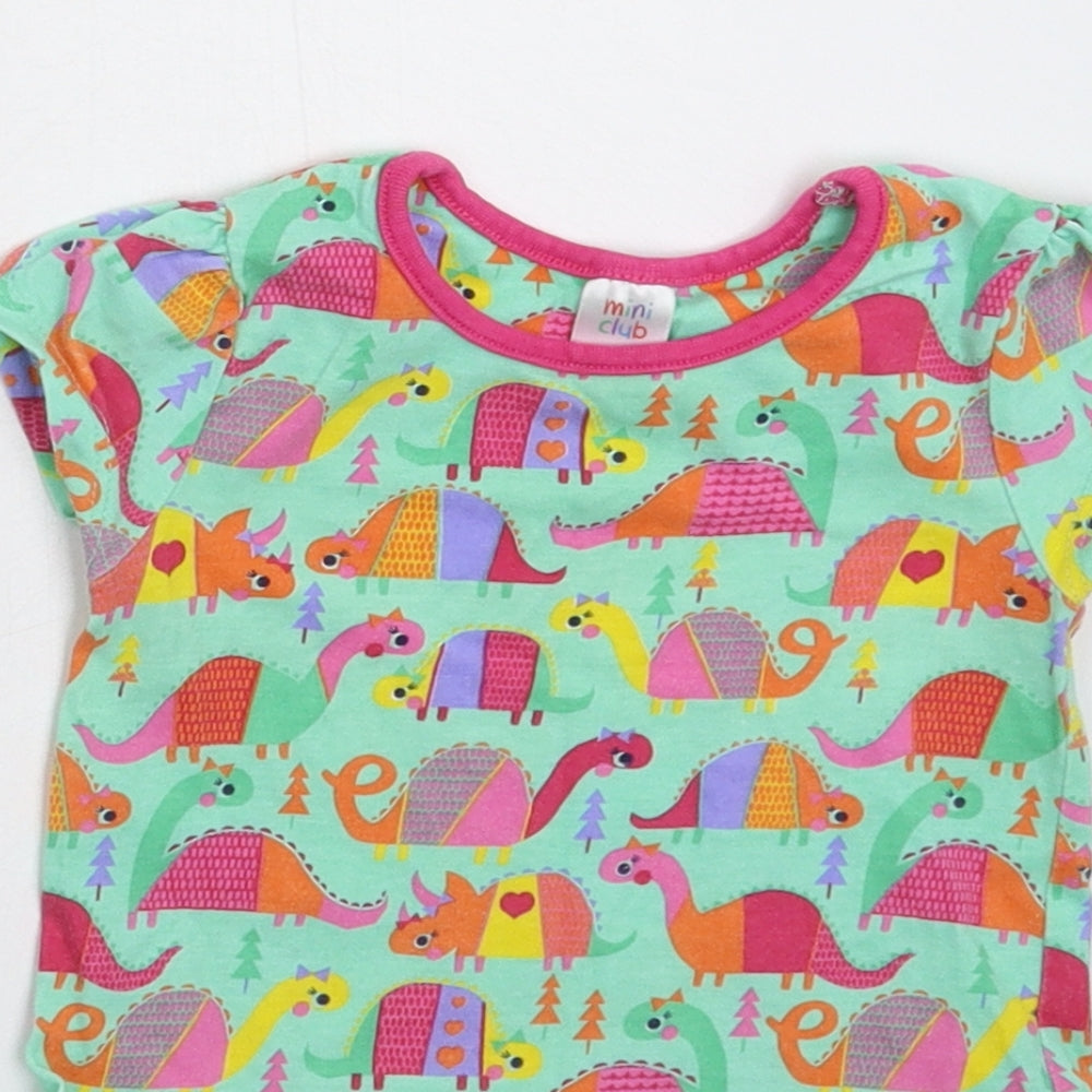 Mini Club Girls Multicoloured   T-Shirt Dress  Size 12-18 Months