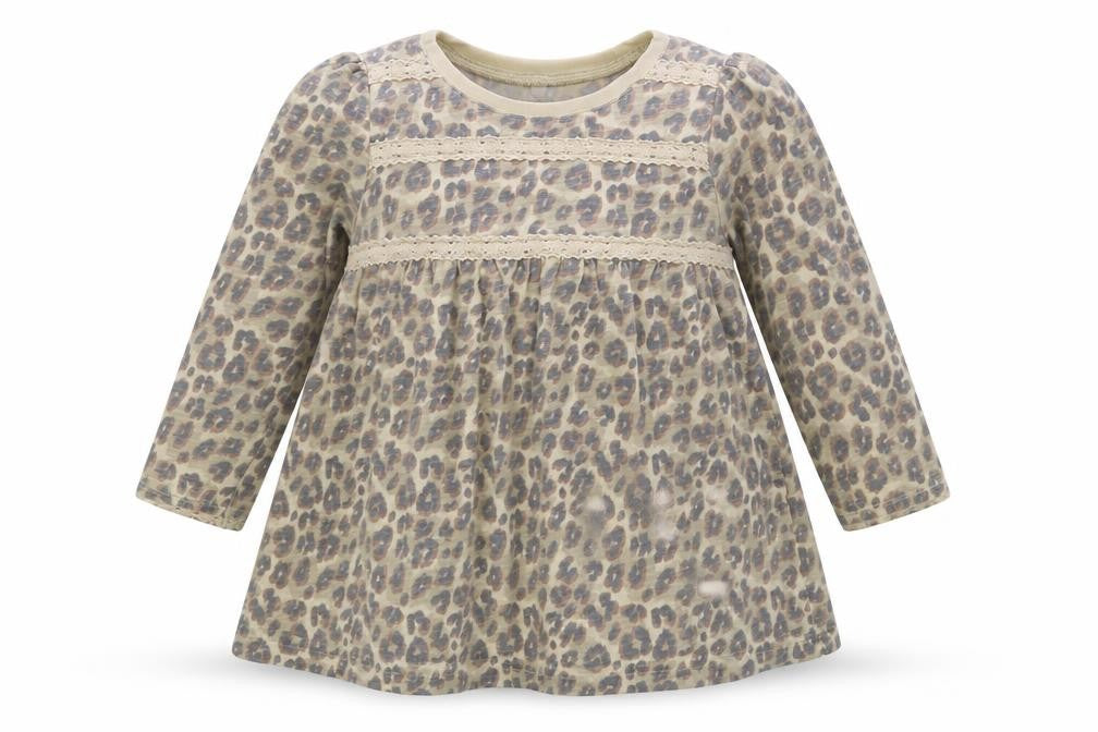 NEXT Girls Grey Floral  Fit & Flare  Size 12-18 Months