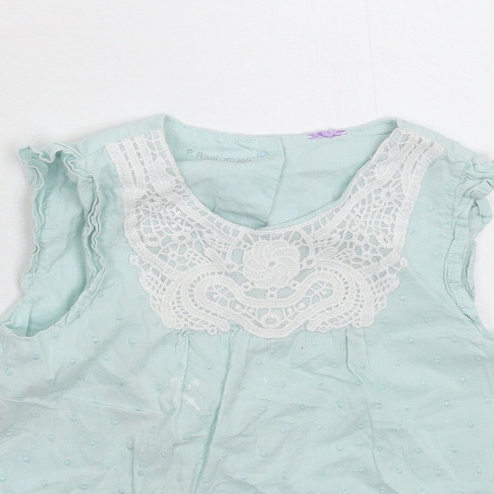 Mini Club Girls Green Spotted  Basic Button-Up Size 2-3 Years