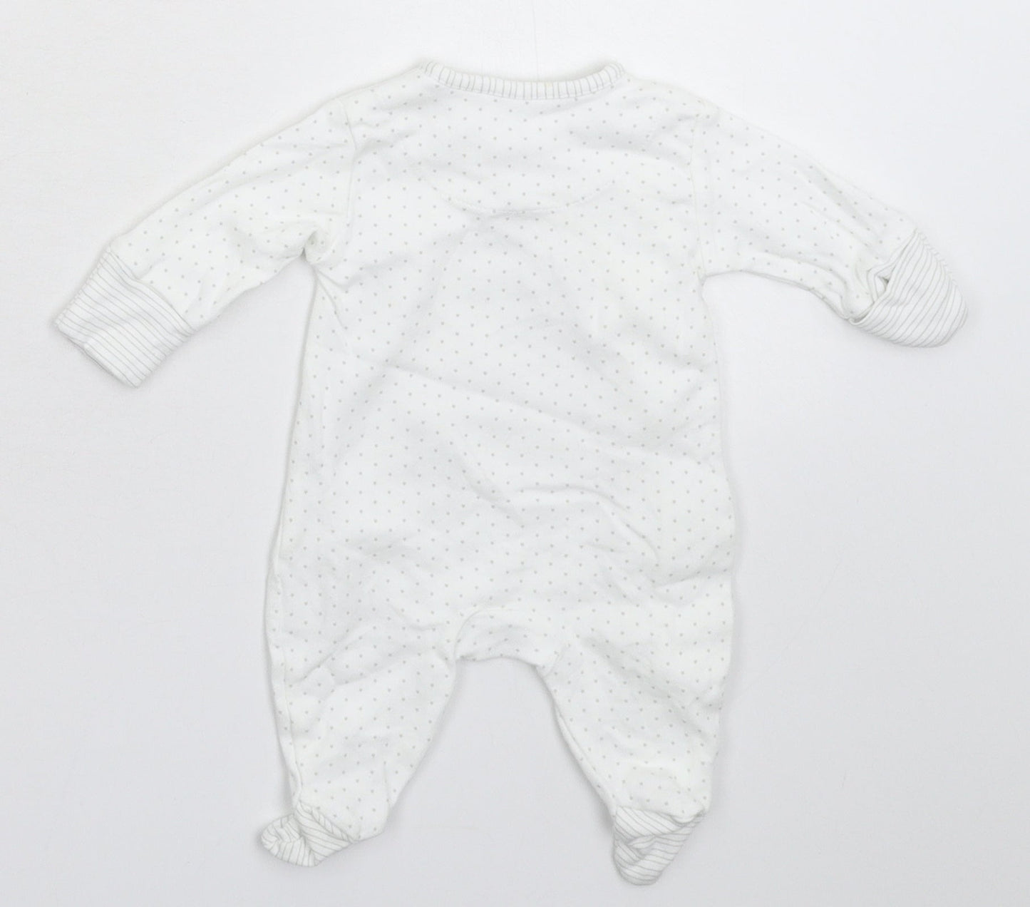 NEXT Baby White Geometric  Babygrow One-Piece Size Newborn