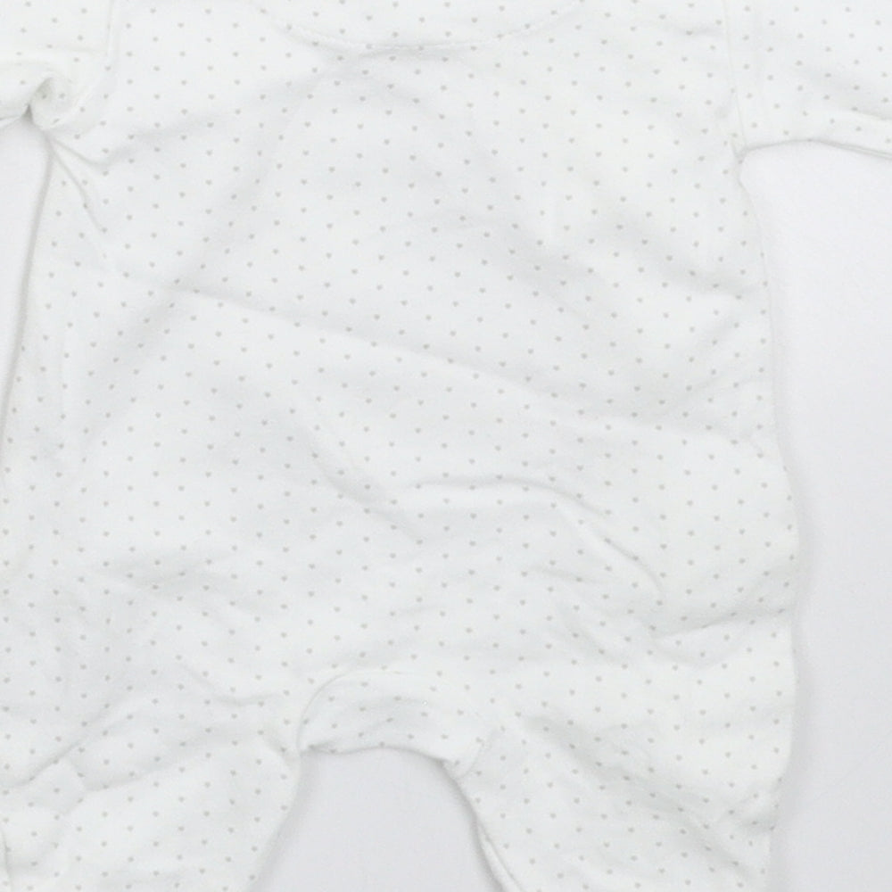 NEXT Baby White Geometric  Babygrow One-Piece Size Newborn