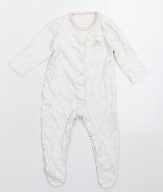 Mini Club Baby White   Babygrow One-Piece Size 3-6 Months