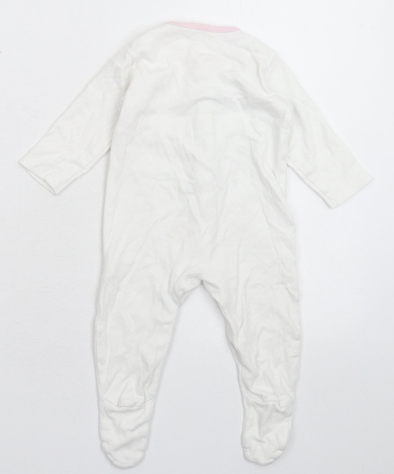 Mini Club Baby White   Babygrow One-Piece Size 3-6 Months