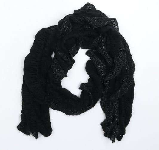 Preworn Womens Black  Knit  Scarf