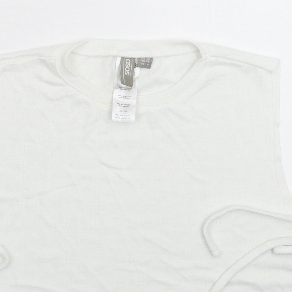 ASOS Womens White   Basic Tank Size 10