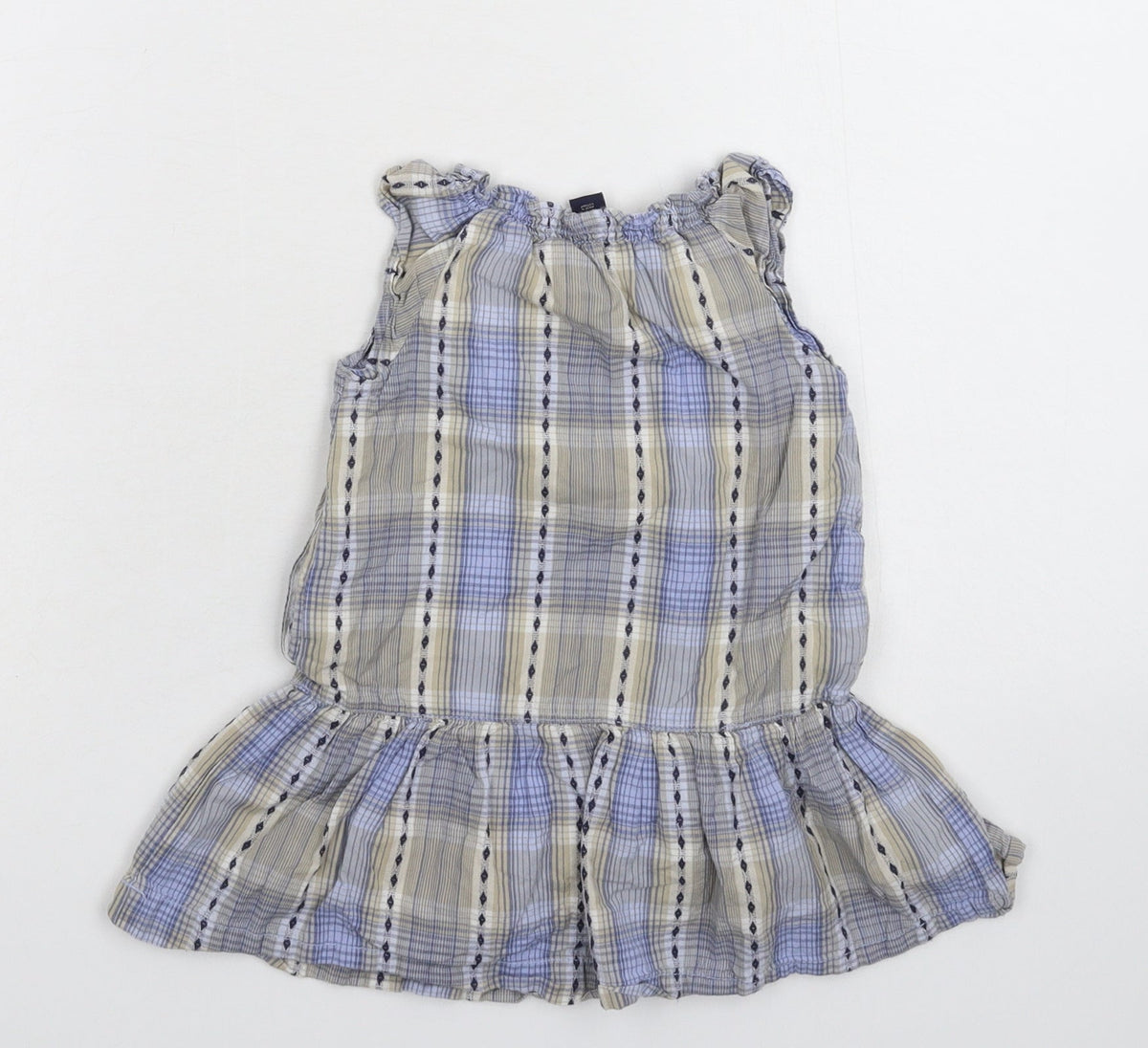 Gap Girls Multicoloured Check  Fit & Flare  Size 24 Months