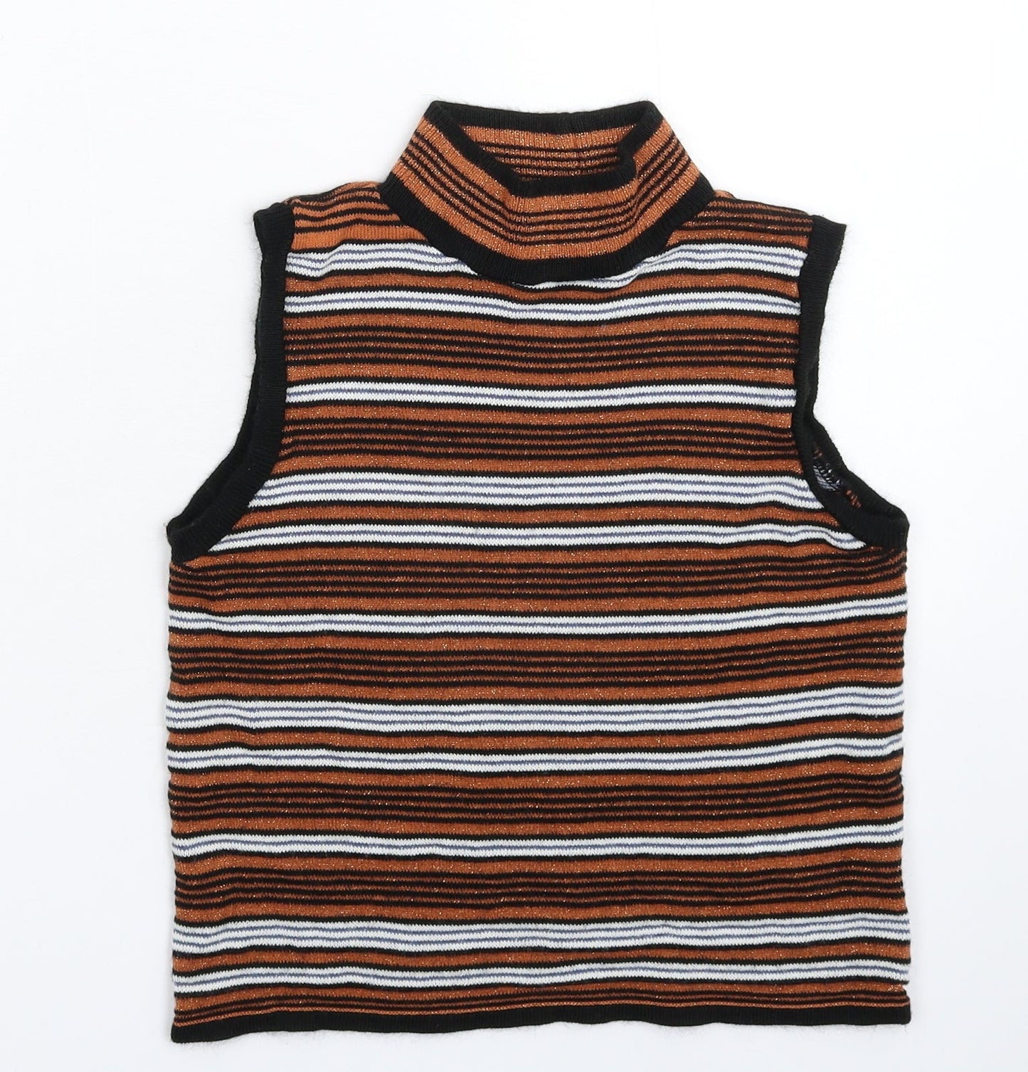 Knitty Womens Multicoloured Striped Knit Pullover Jumper Size 10