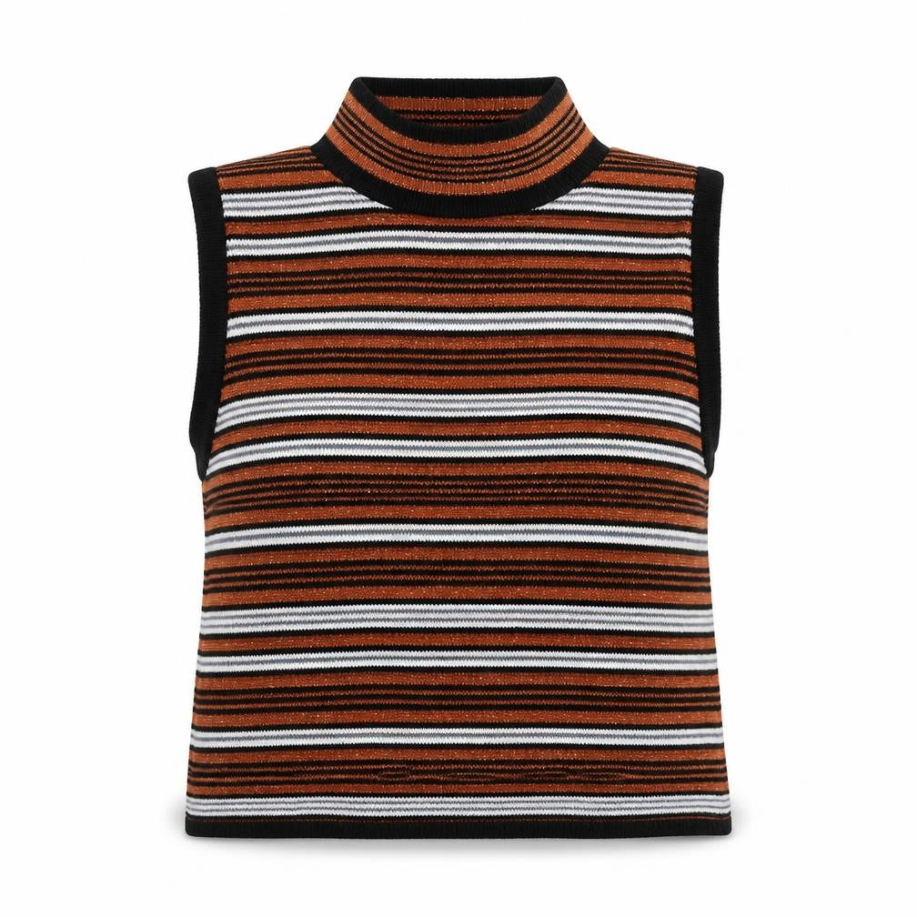 Knitty Womens Multicoloured Striped Knit Pullover Jumper Size 10