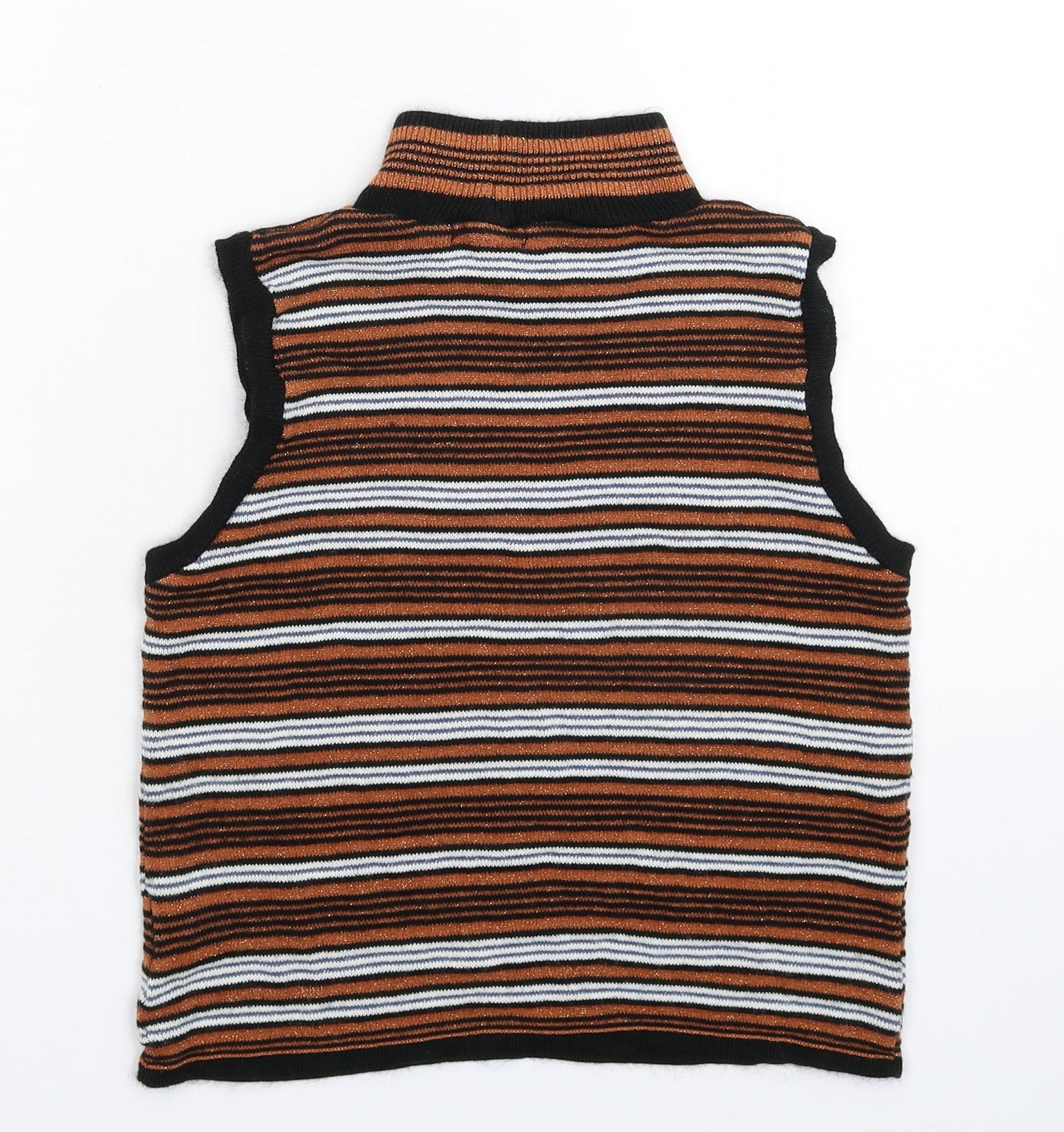 Knitty Womens Multicoloured Striped Knit Pullover Jumper Size 10