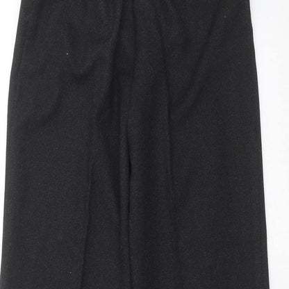Brand and care label for John Lewis boys’ grey trousers, size 9, months - school