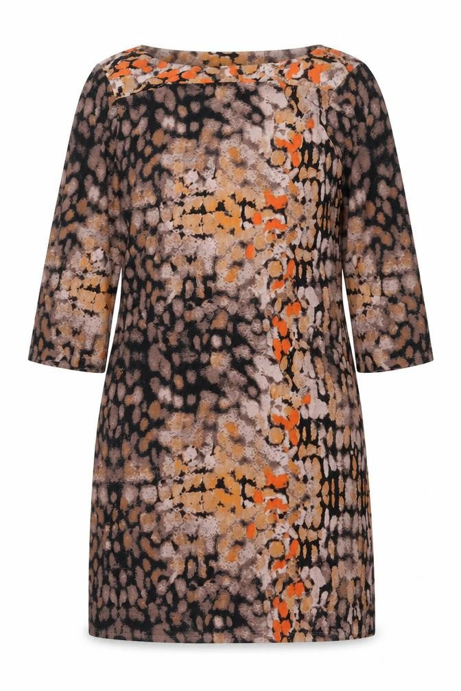 Beige Womens Black   Shift  Size 12  - Abstract Design