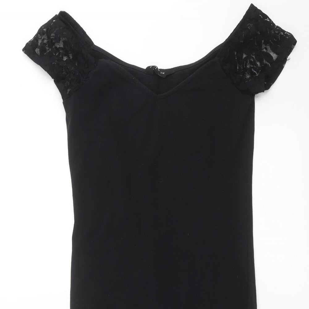 New Look Womens Black   Mini  Size 10  - Lace sleeves