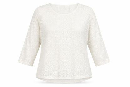Primark Womens Ivory Geometric  Basic Blouse Size 14