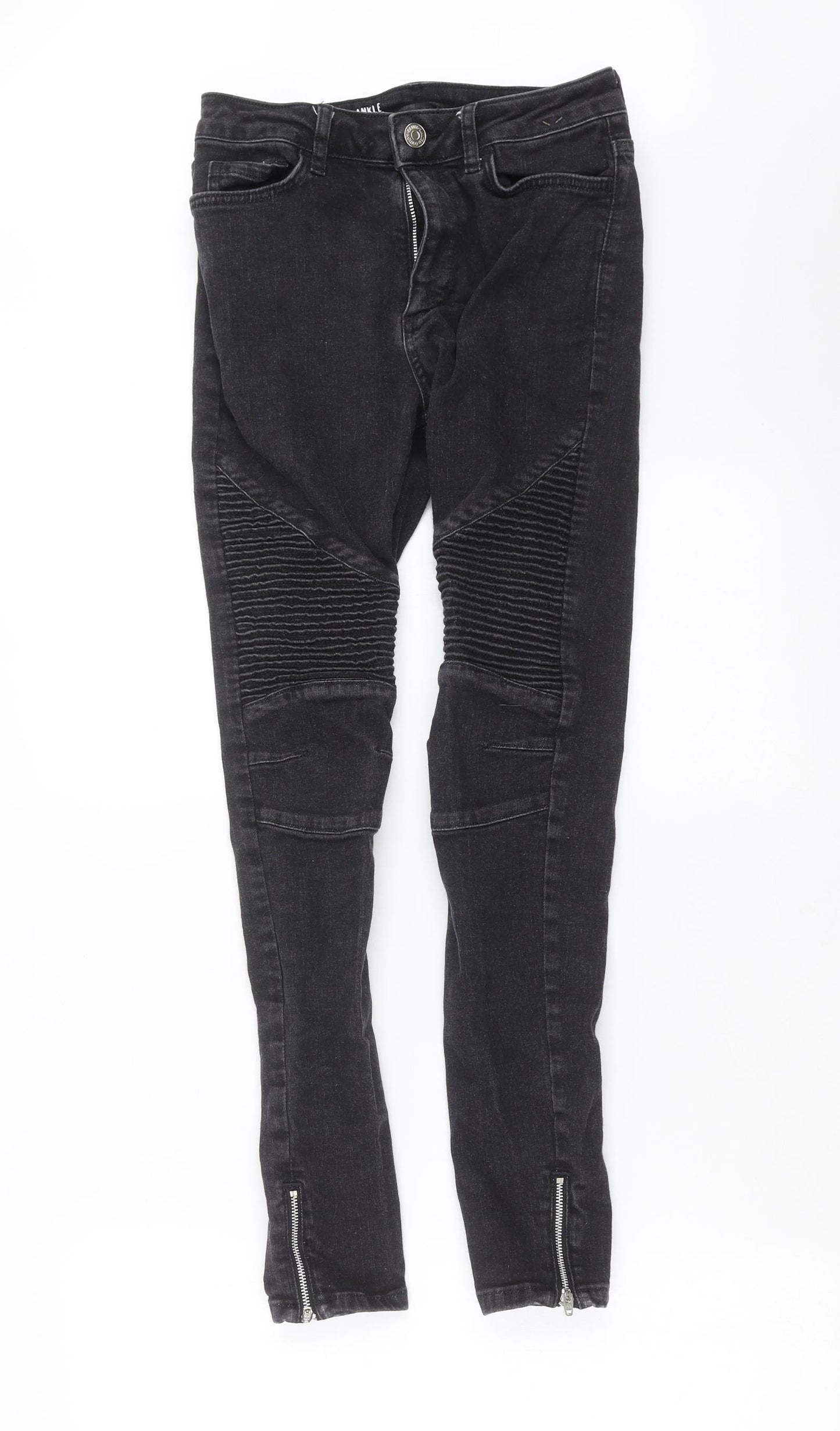 Marks and Spencer Womens Grey  Denim Skinny Jeans Size 10 L27 in