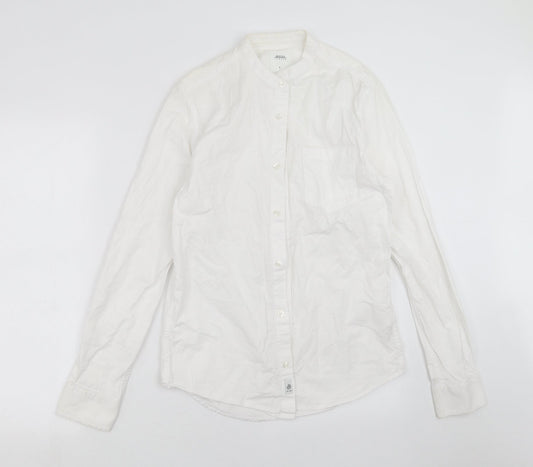 Burton Menswear Mens White    Button-Up Size S