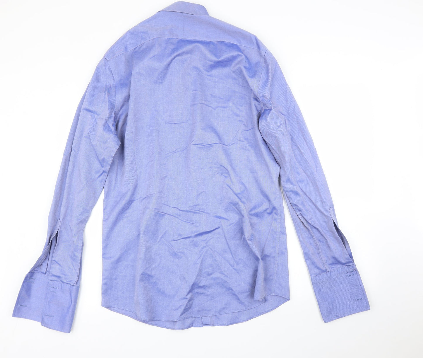 Charles Tyrwhitt Mens Blue    Button-Up Size 36