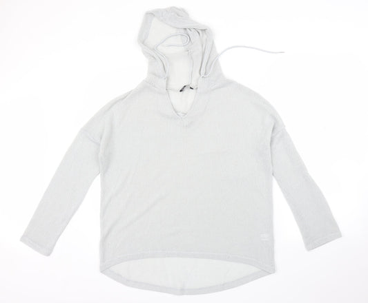 Select Womens Grey   Pullover Hoodie Size 12