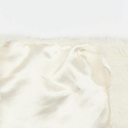 Close-up detail of m girls’ white jacket, size 2-3, years