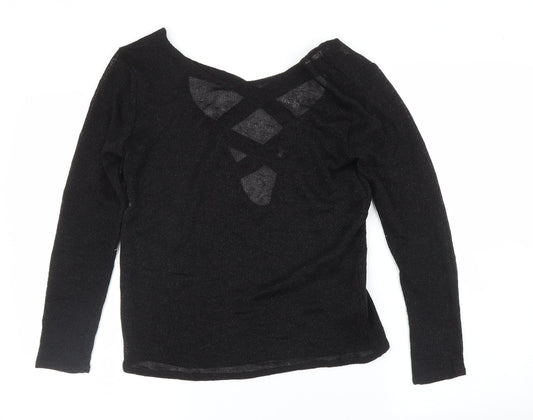 H&M Womens Black   Pullover Jumper Size XS