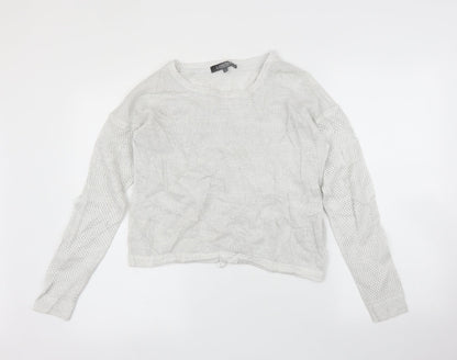 Limited Collection Womens White   Pullover Jumper Size 16