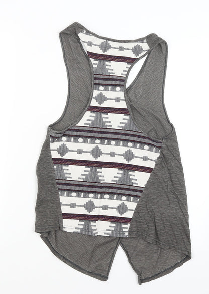 Moutaki Womens Grey   Wrap Tank Size S