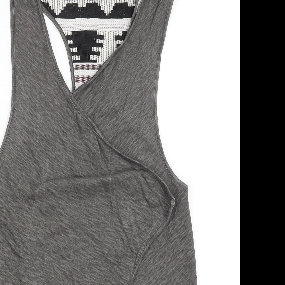Moutaki Womens Grey   Wrap Tank Size S