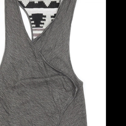 Moutaki Womens Grey   Wrap Tank Size S