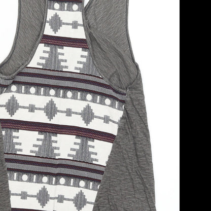 Moutaki Womens Grey   Wrap Tank Size S