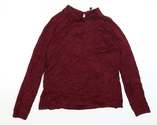 Bonmarche Womens Red   Basic T-Shirt Size 12