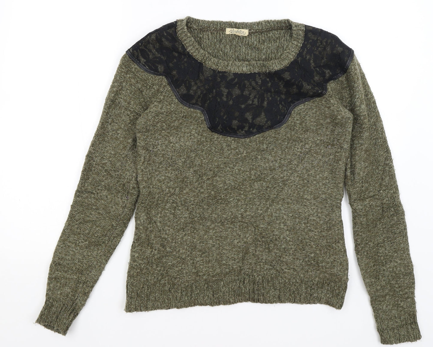 Revelation Womens Green   Pullover Jumper Size XS