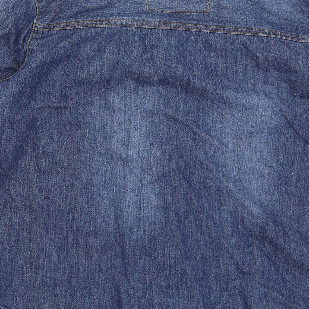 R Teens Boys Blue   Basic Button-Up Size 12 Years