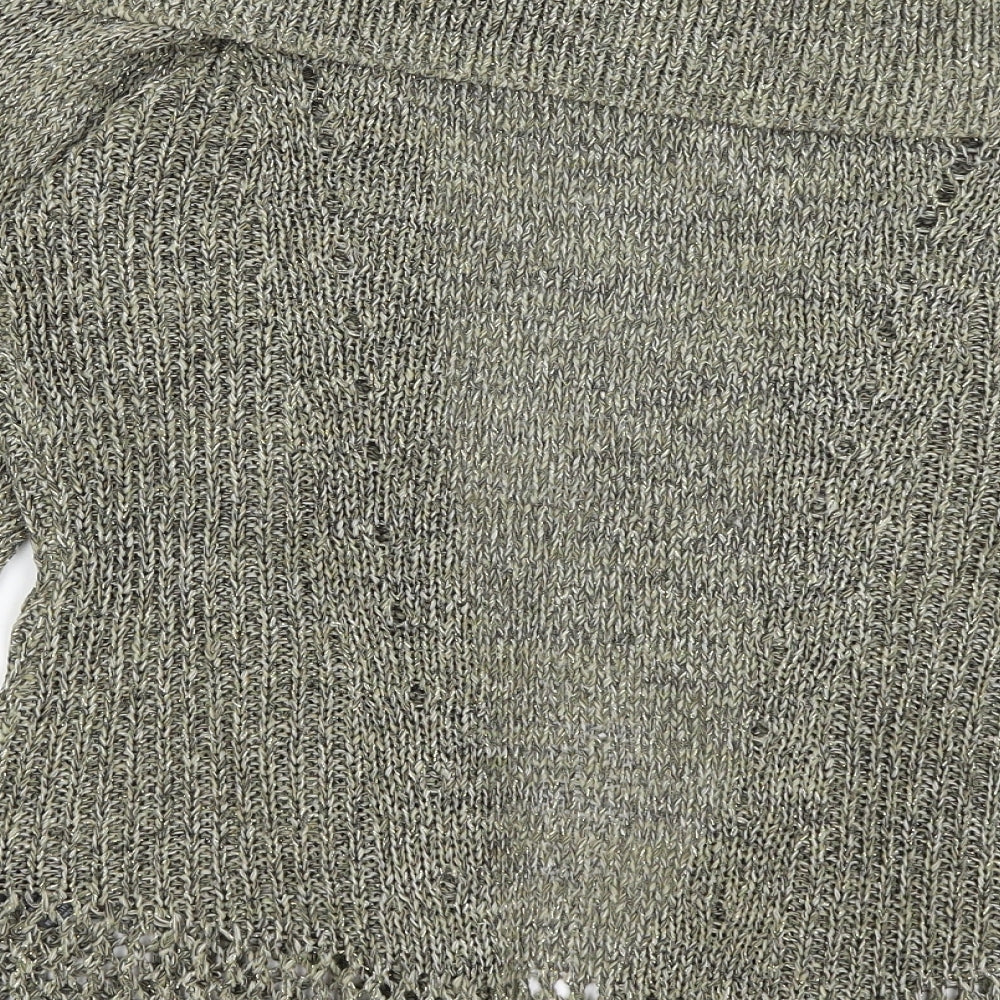 George Womens Gold   Cardigan Jumper Size 10