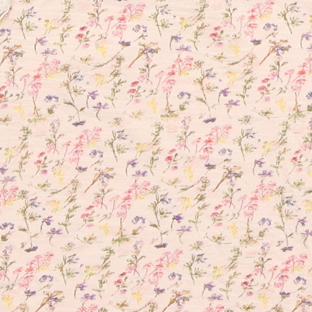 NEXT Baby Pink Floral  Basic T-Shirt Size 18-24 Months