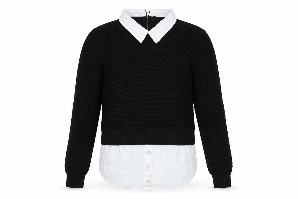 Preworn Girls Black   Pullover Jumper Size M